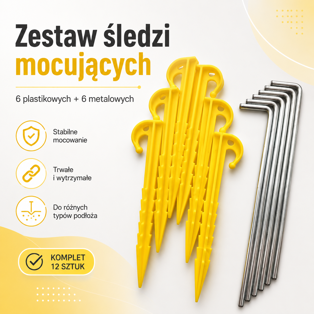 Zestaw śledzi mocujących